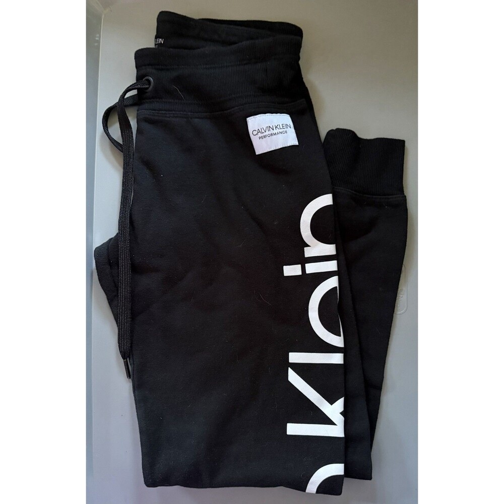 Women’s Calvin Klein Black Sweat Joggers Size XS B4
